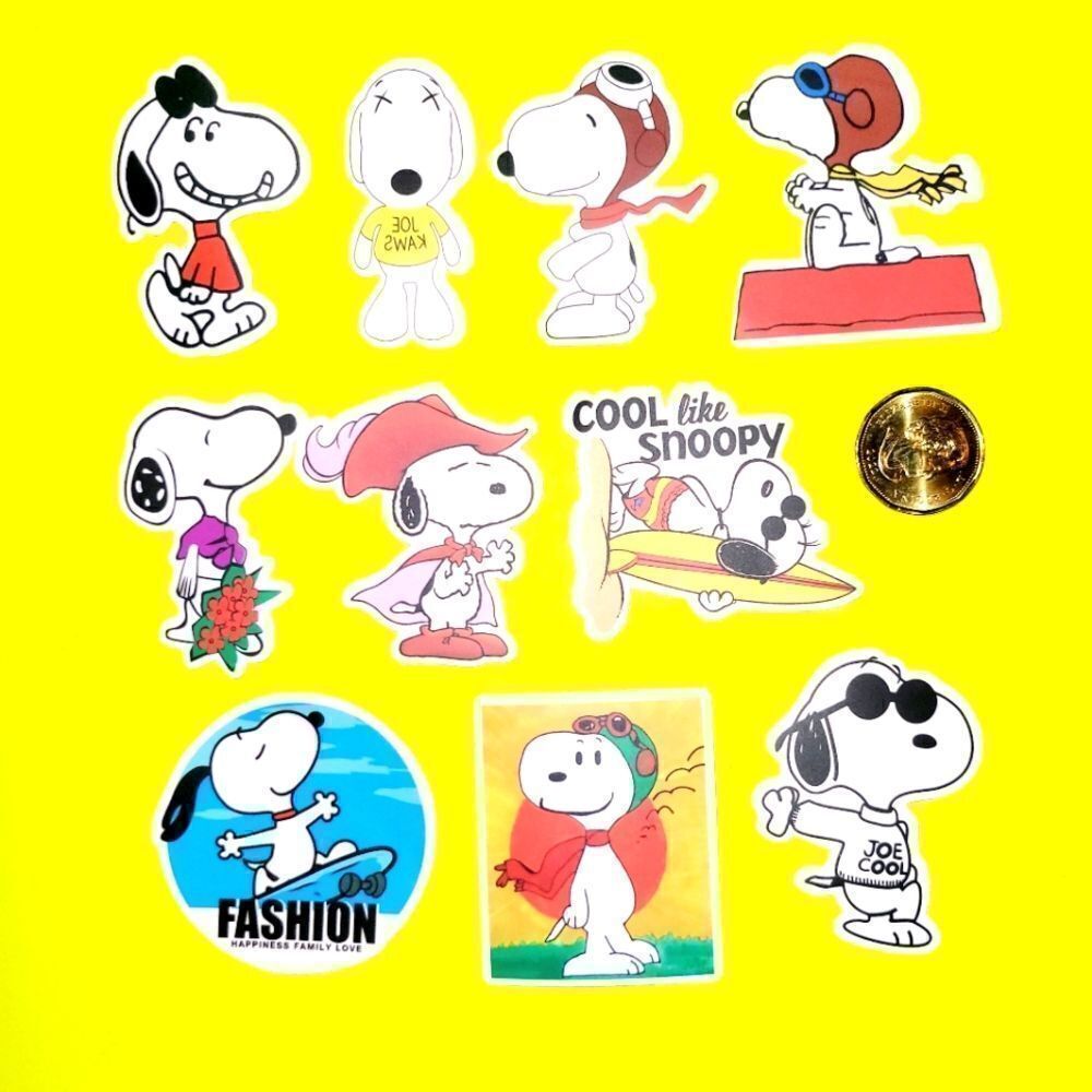3/$20 Brand New 10x Waterproof Snoopy Stickers